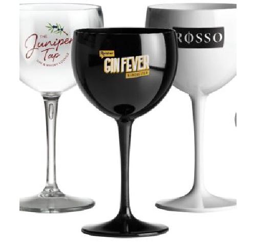 Polycarbonate Premium Unbreakable Gin/Cocktail Printed Logo Glasses(400ml/14oz)
